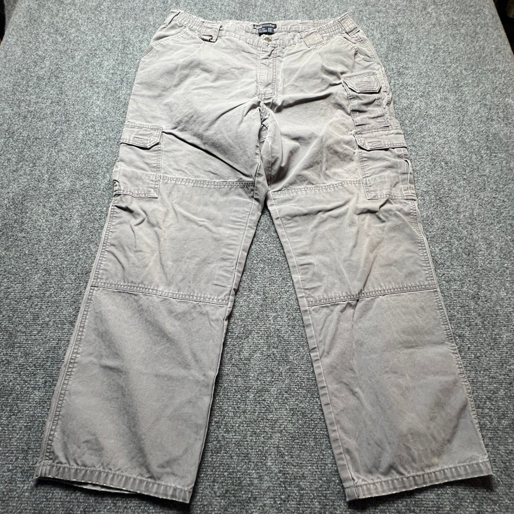 5.11 Tactical Series 74251 Mens Gray Cotton Cargo Pants 38x30 Work Utility